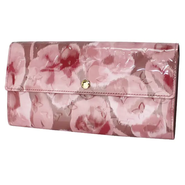 monogram vernis sarah wallet rose m90023 1