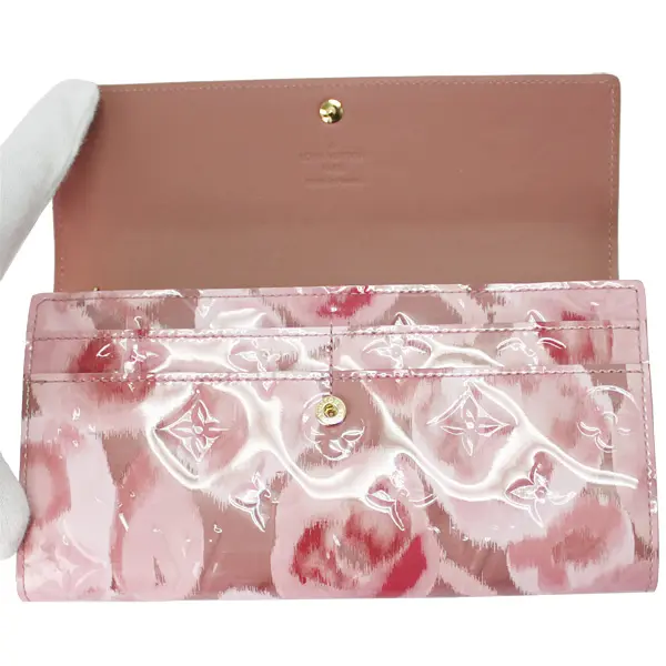 monogram vernis sarah wallet rose m90023 3