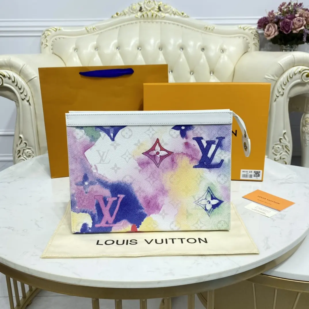 monogram watercolor multico pochette voyage mm m80460 5