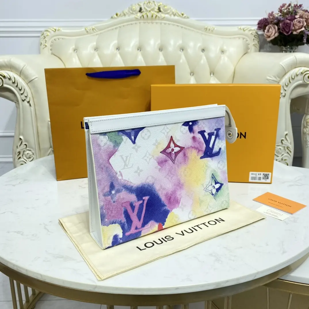 monogram watercolor multico pochette voyage mm m80460 6