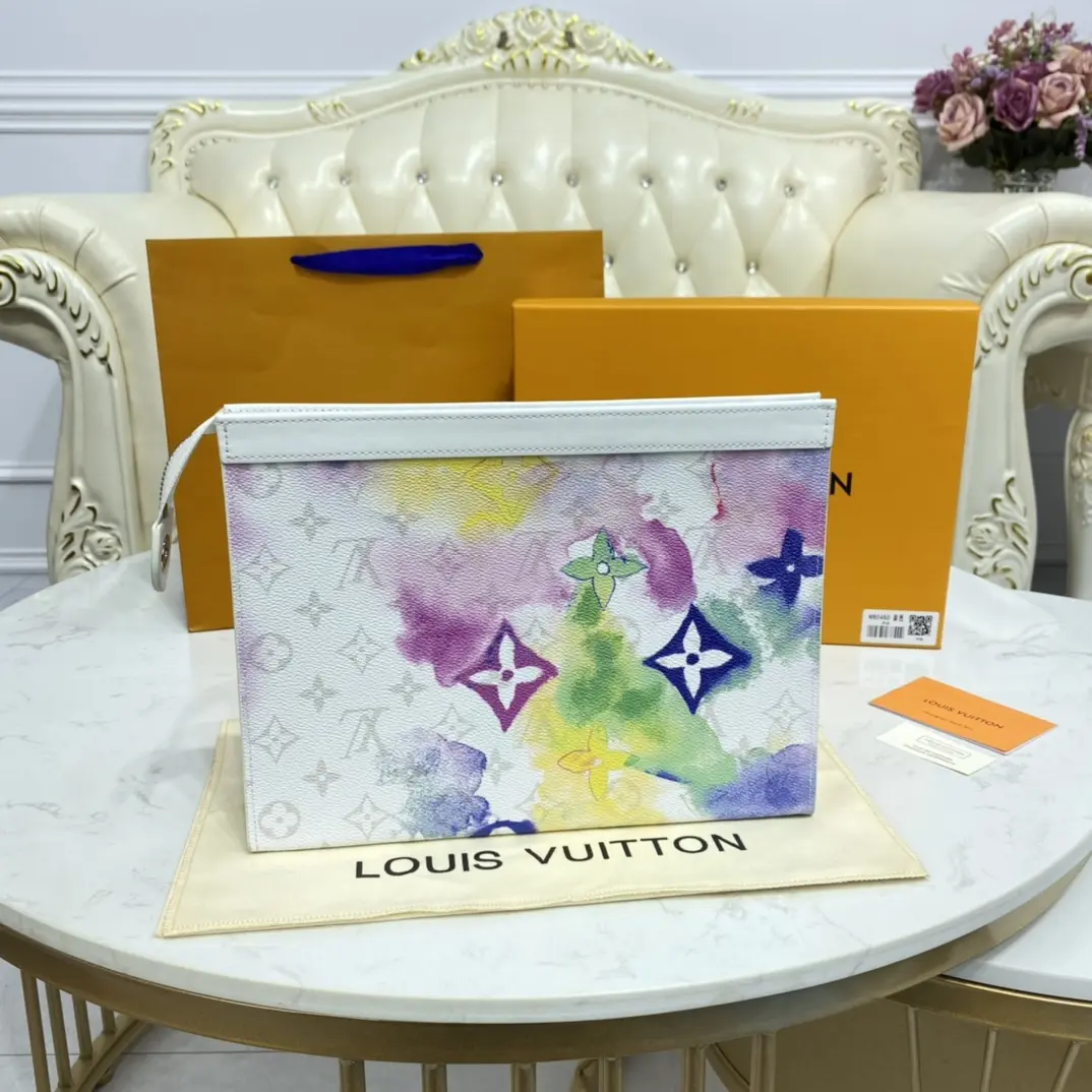 monogram watercolor multico pochette voyage mm m80460 8