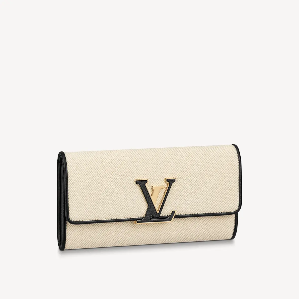 natural canvas capucines wallet m81305 1