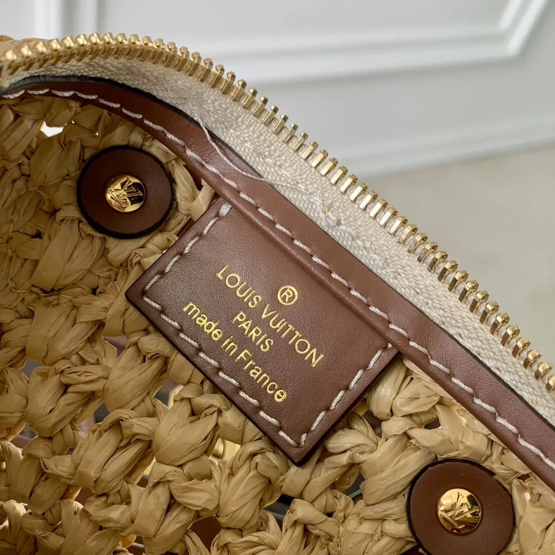 natural raffia nano speedy bag m83525 5