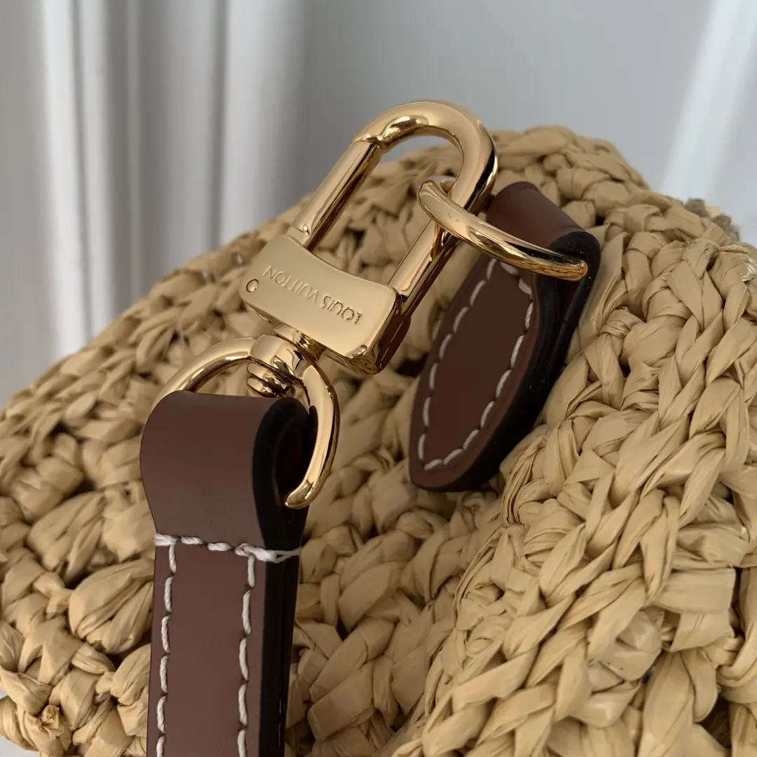 natural raffia nano speedy bag m83525 6