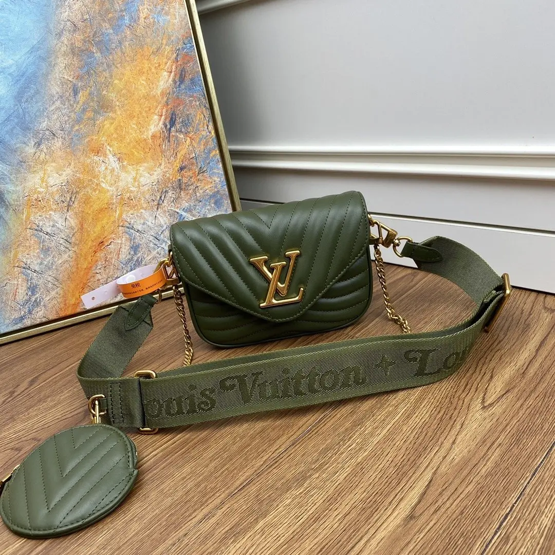 new wave multi pochette crossbody handbag khaki green m56471 3 new wave multi pochette crossbody handbag khaki green m56471 3