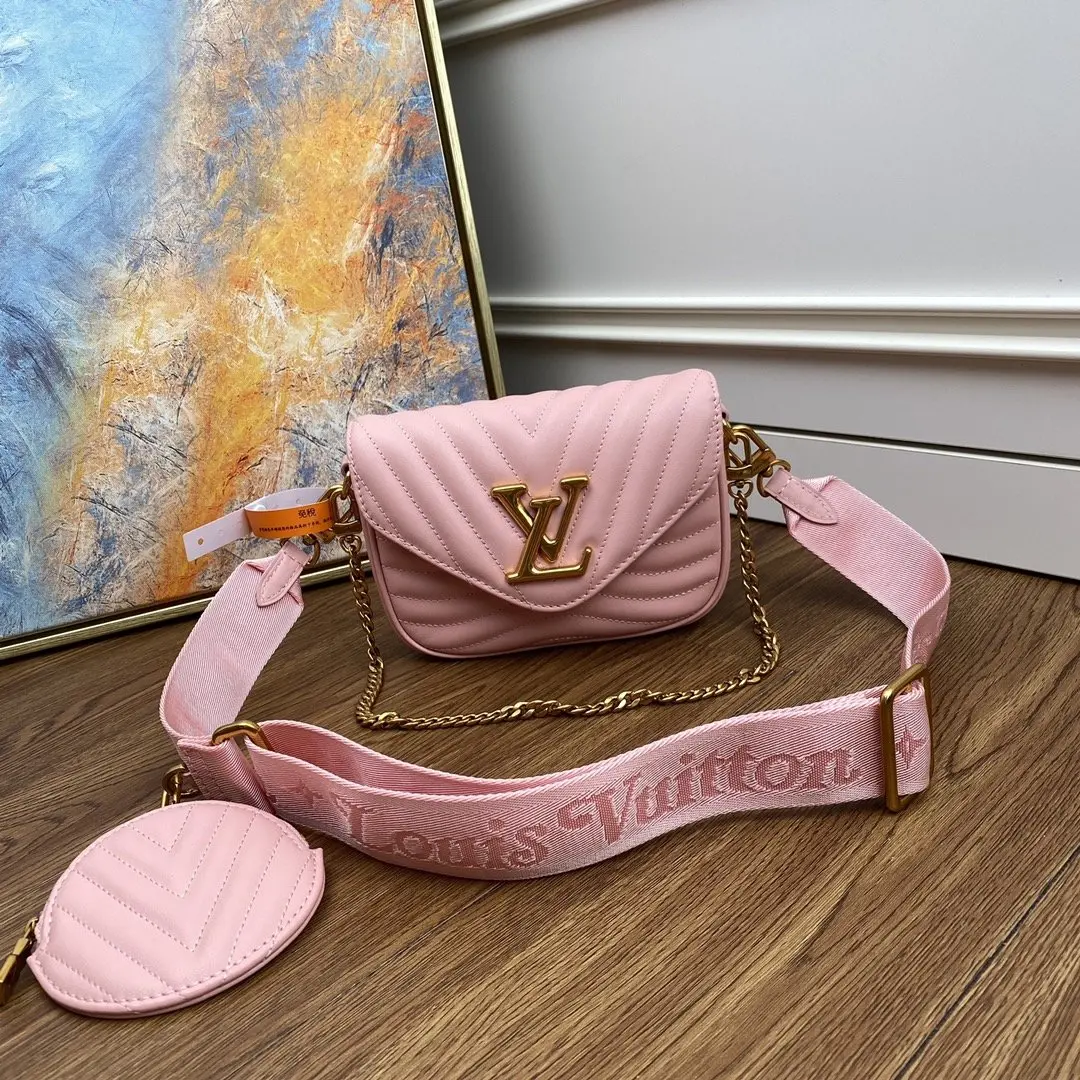new wave multi pochette crossbody handbag rose ballerine pink m56468 3