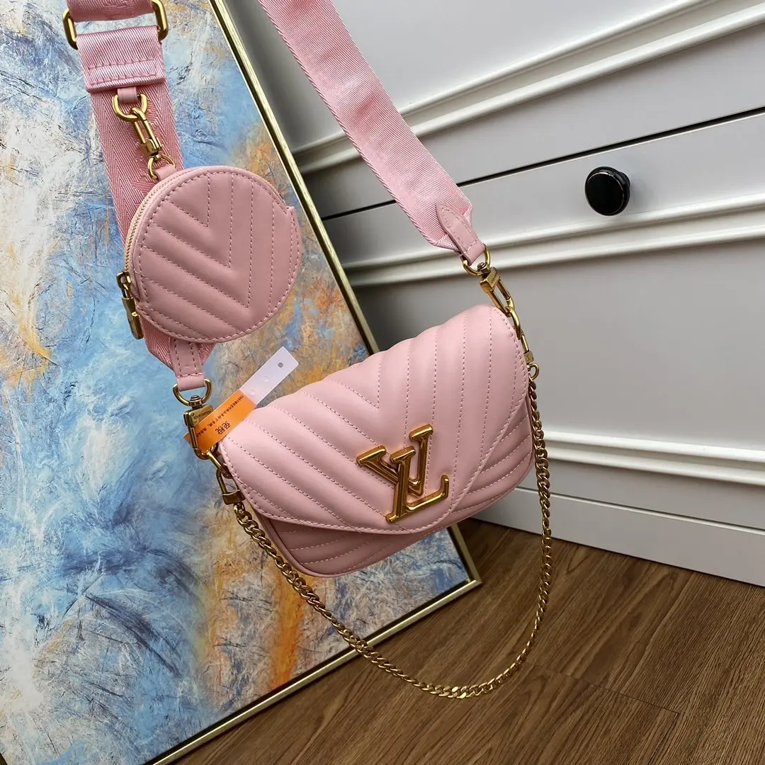 new wave multi pochette crossbody handbag rose ballerine pink m56468 4