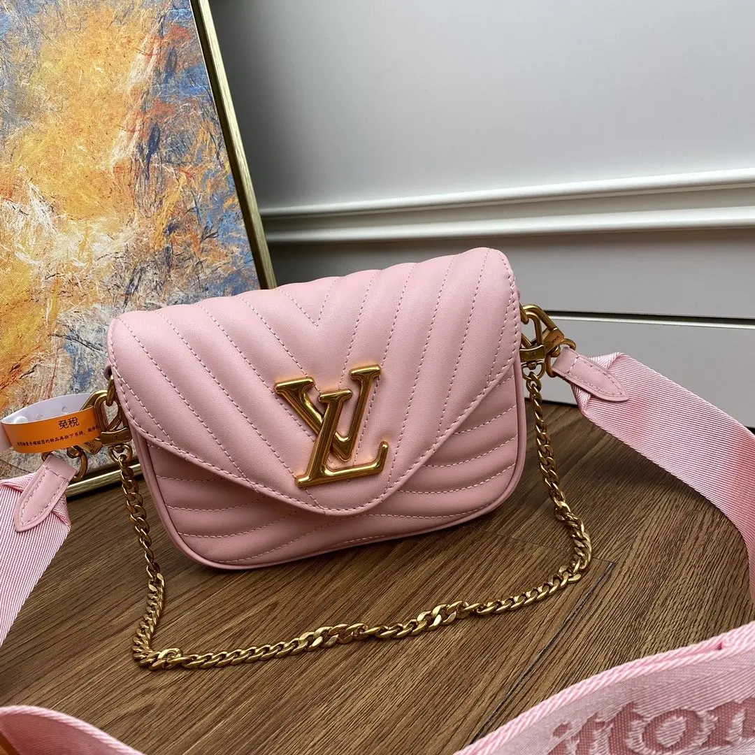 new wave multi pochette crossbody handbag rose ballerine pink m56468 5