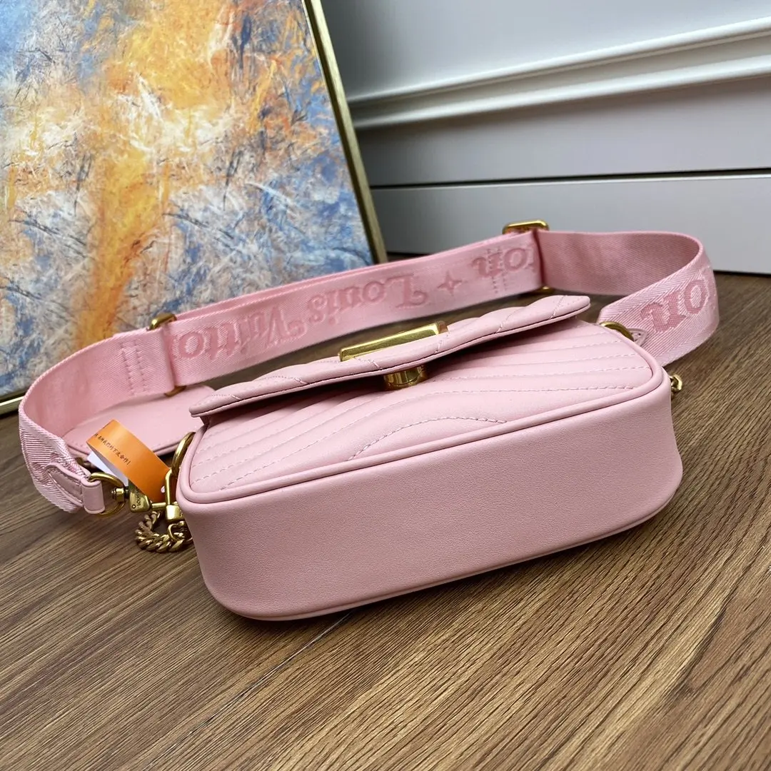new wave multi pochette crossbody handbag rose ballerine pink m56468 7