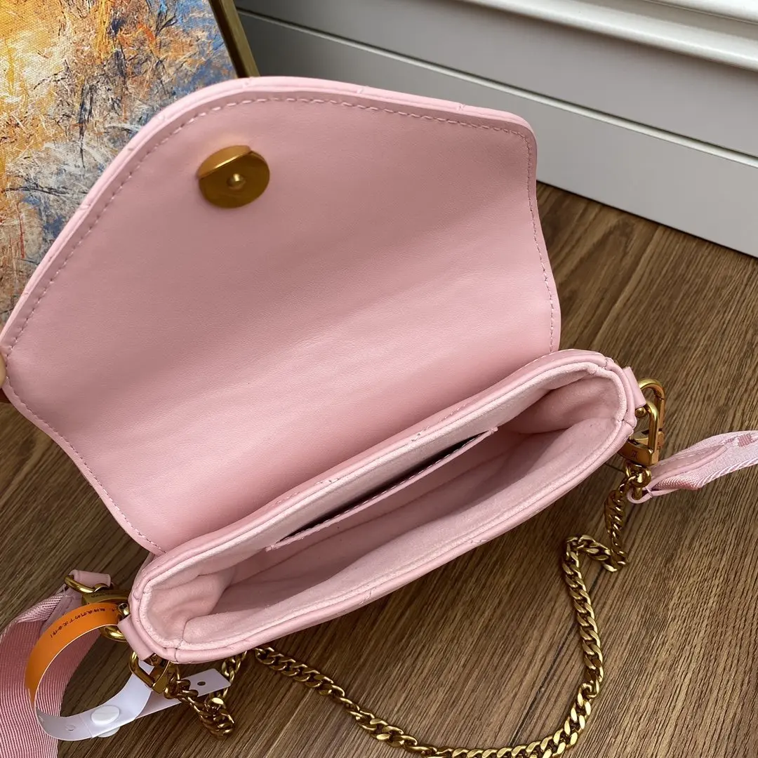 new wave multi pochette crossbody handbag rose ballerine pink m56468 9