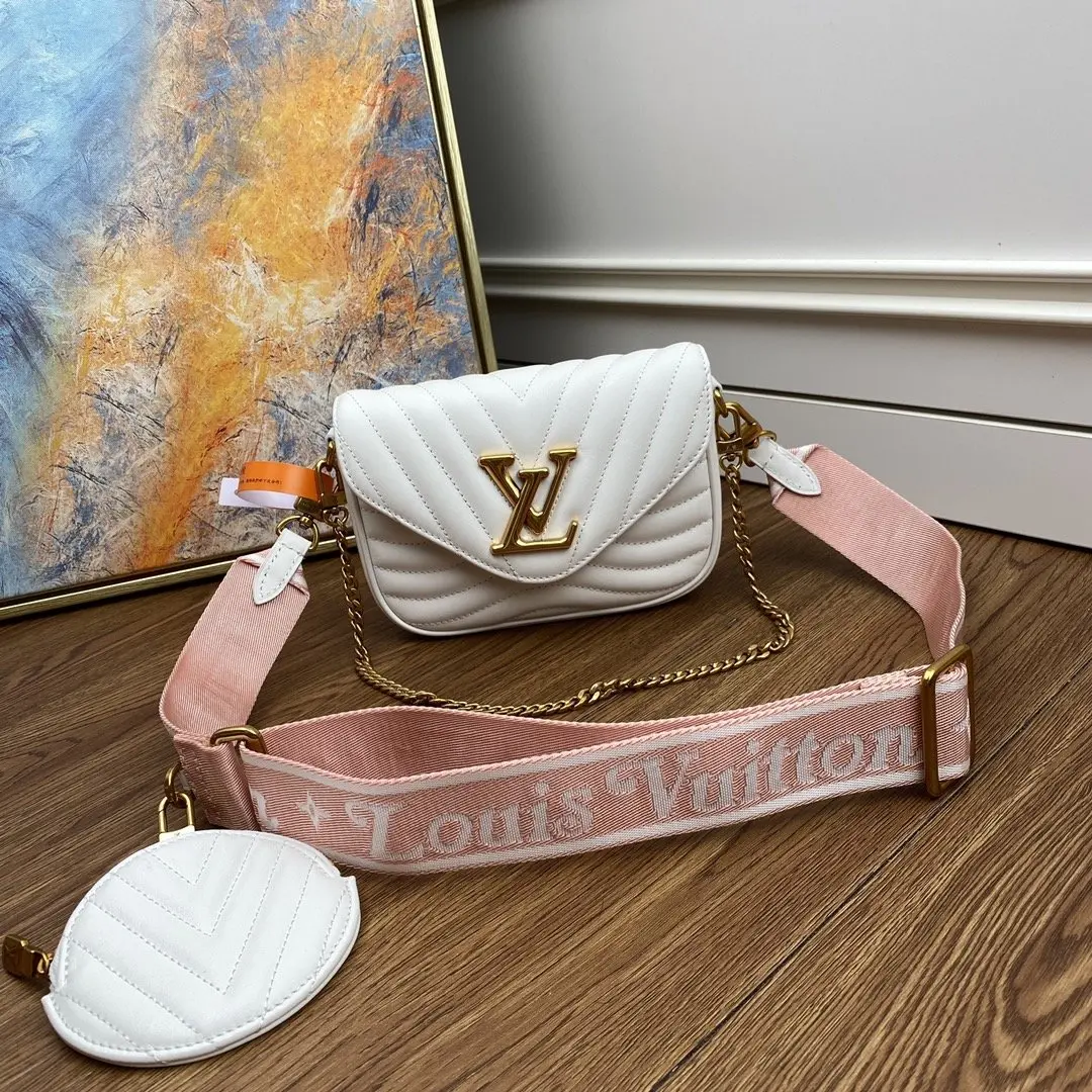 new wave multi pochette crossbody handbag snow white m56466 4 new wave multi pochette crossbody handbag snow white m56466 4