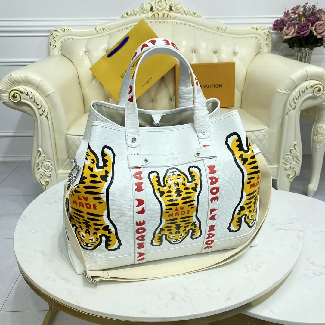 nigos colorful lv made tiger tote journey m59366 8