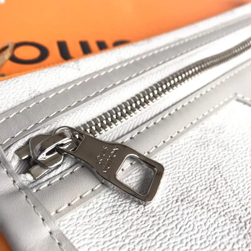ocher monogram denim flat messenger bag m44640 9