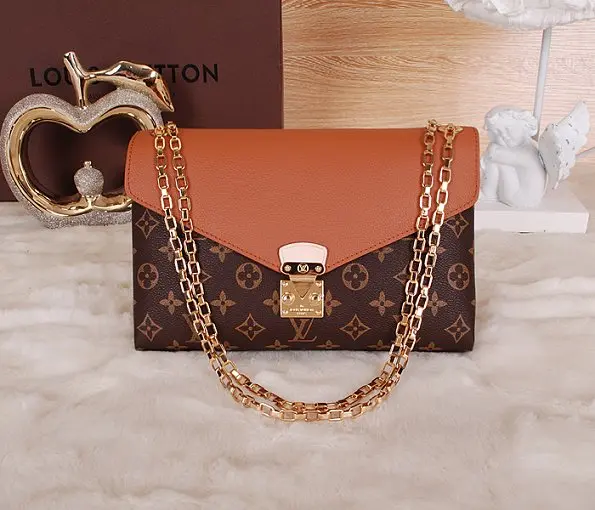 pallas chain shoulder bag brown m41200 1 2