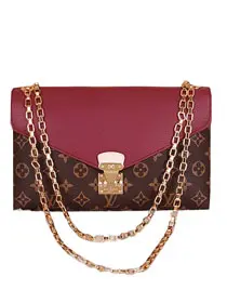pallas chain shoulder bag wine red m41200 4 1