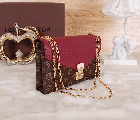 pallas chain shoulder bag wine red m41200 4 2