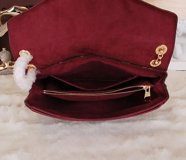 pallas chain shoulder bag wine red m41200 4 6