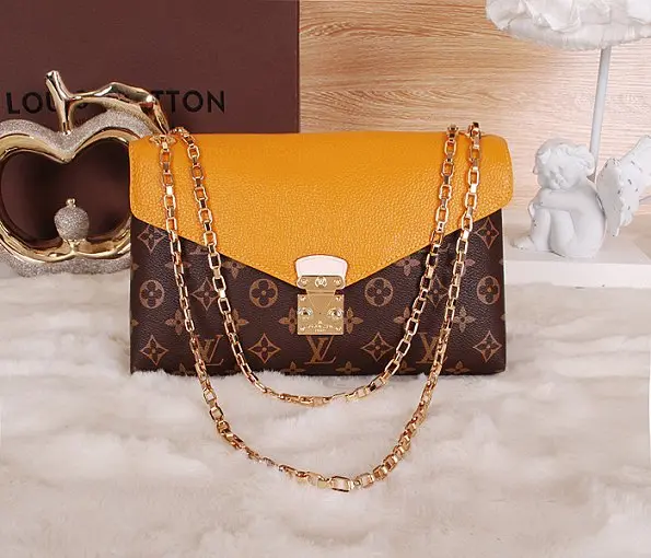 pallas chain shoulder bag yellow m41200 3 2