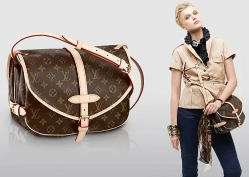 premium monogram canvas saumur bag m42256 2