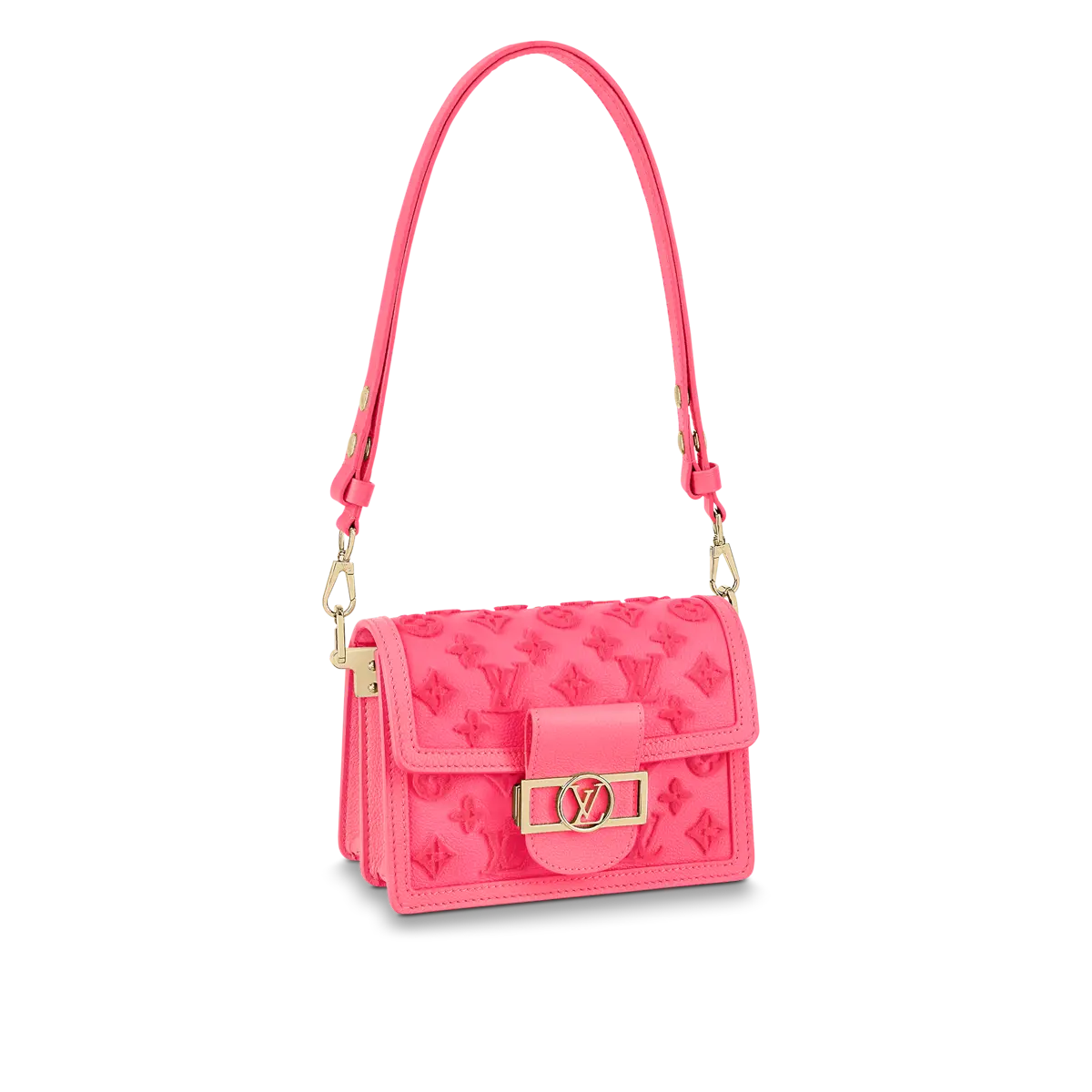 rose fluo mini dauphine handbag m20747 1 rose fluo mini dauphine handbag m20747 1