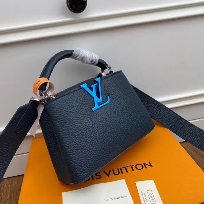 taurillon capucines mini atlantic dark blue m56770 5
