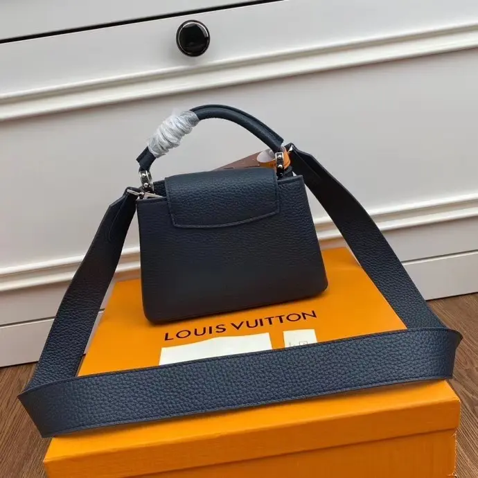 taurillon capucines mini atlantic dark blue m56770 8