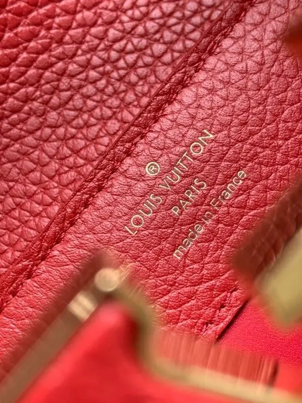 taurillon capucines mini rouge carmin red n97074 2 taurillon capucines mini rouge carmin red n97074 2