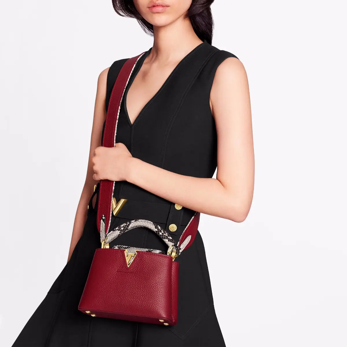 taurillon capucines mini rouge carmin red n97074 3 taurillon capucines mini rouge carmin red n97074 3