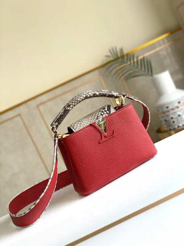 taurillon capucines mini rouge carmin red n97074 4 taurillon capucines mini rouge carmin red n97074 4