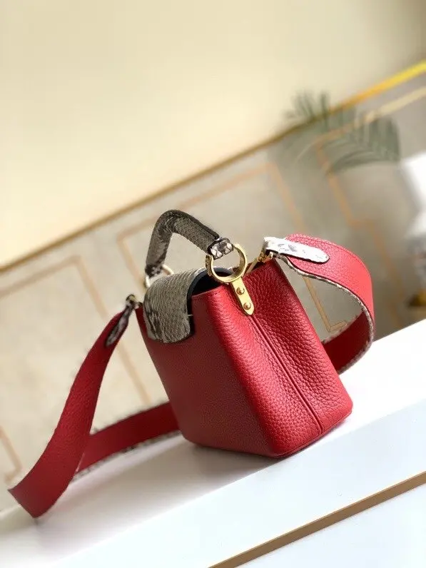 taurillon capucines mini rouge carmin red n97074 7 taurillon capucines mini rouge carmin red n97074 7