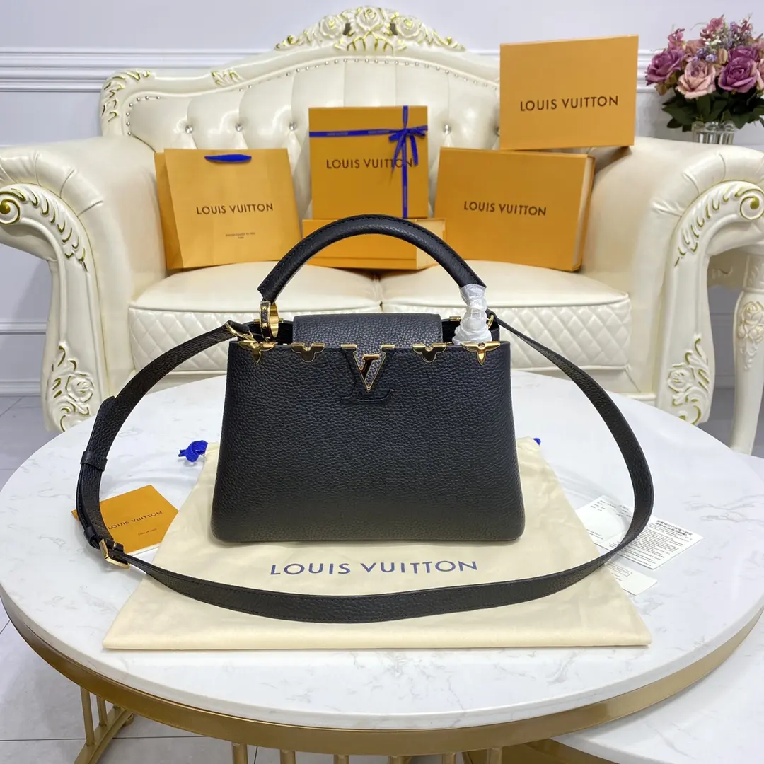 taurillon capucines mm black m54663 5
