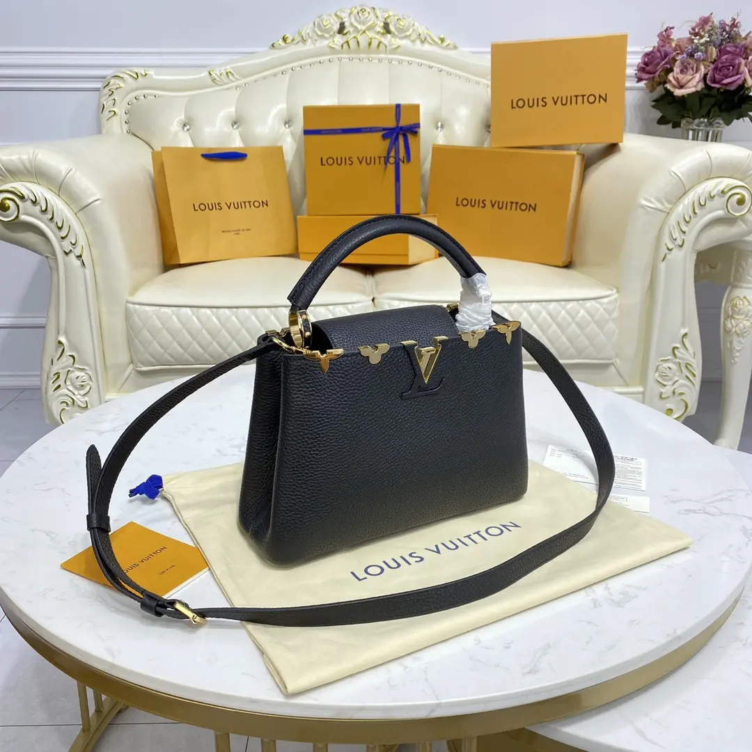 taurillon capucines mm black m54663 6