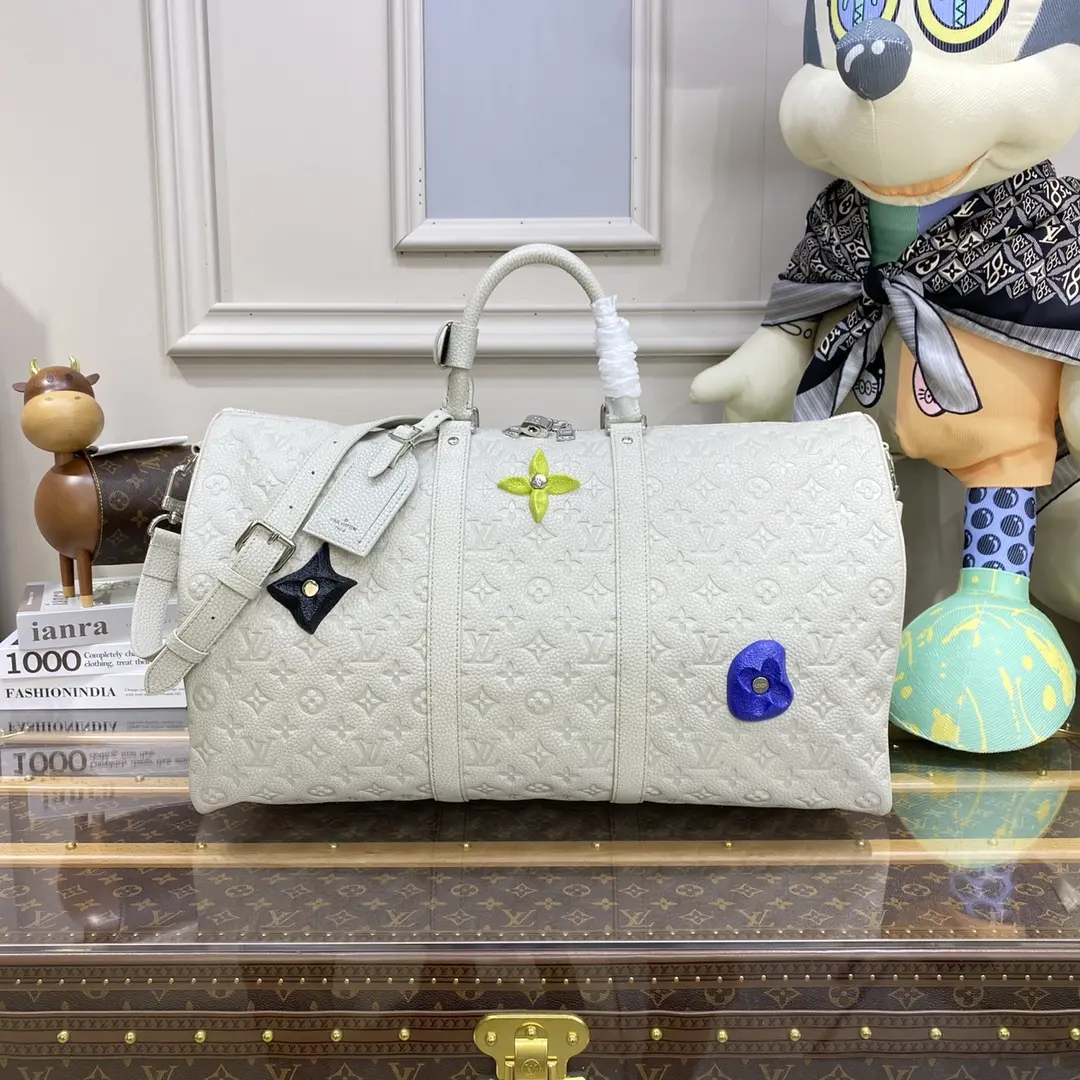taurillon monogram keepall 50 bag cream m20901 cream 1 taurillon monogram keepall 50 bag cream m20901 cream 1