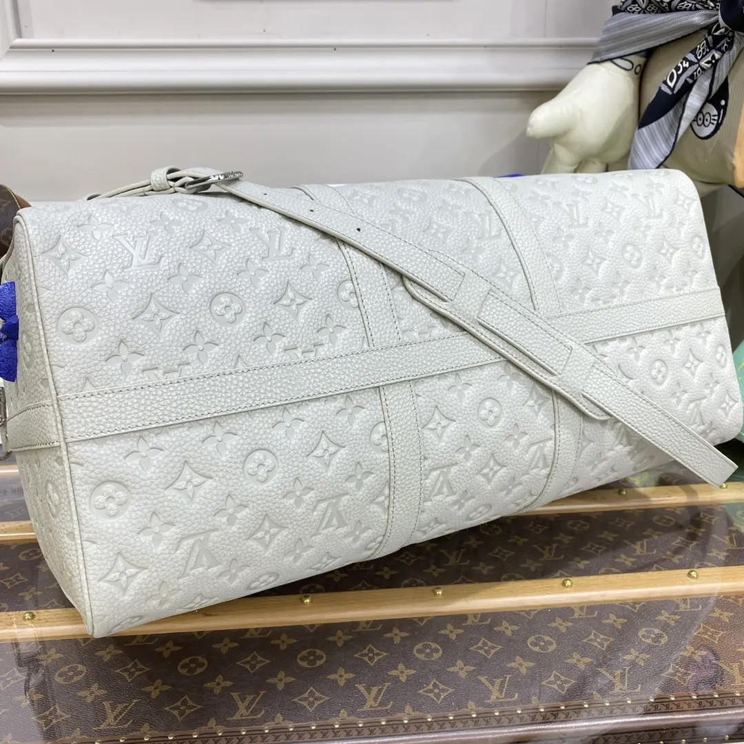 taurillon monogram keepall 50 bag cream m20901 cream 5 taurillon monogram keepall 50 bag cream m20901 cream 5