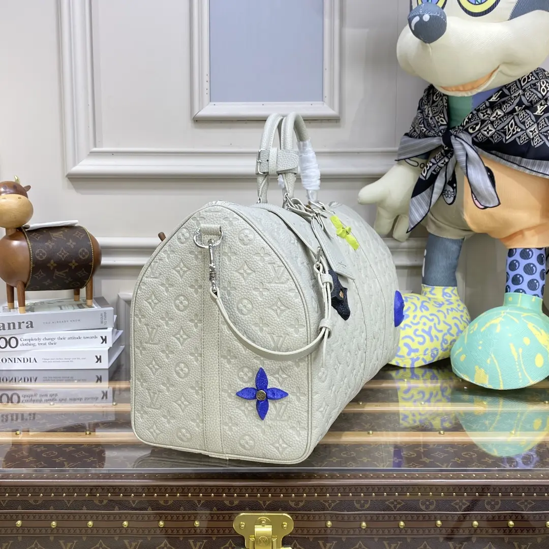 taurillon monogram keepall 50 bag cream m20901 cream 6 taurillon monogram keepall 50 bag cream m20901 cream 6