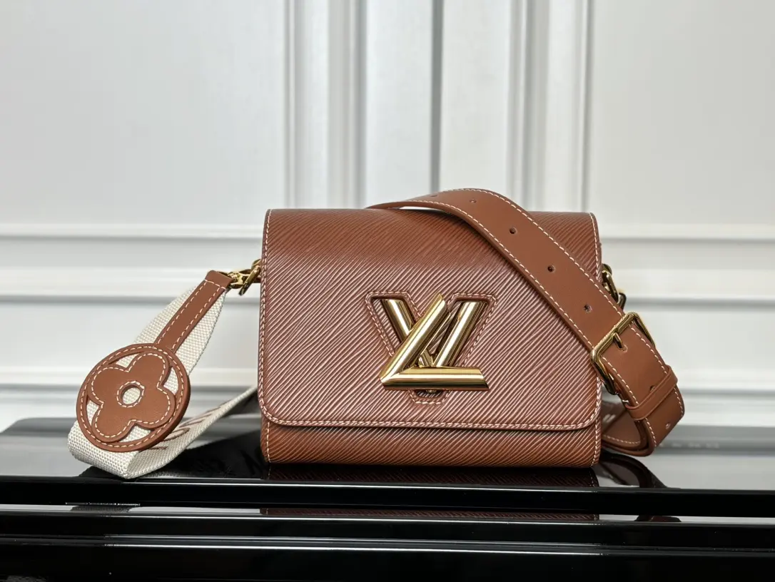 twist epi traveler handbag pm brown m24758 3 twist epi traveler handbag pm brown m24758 3