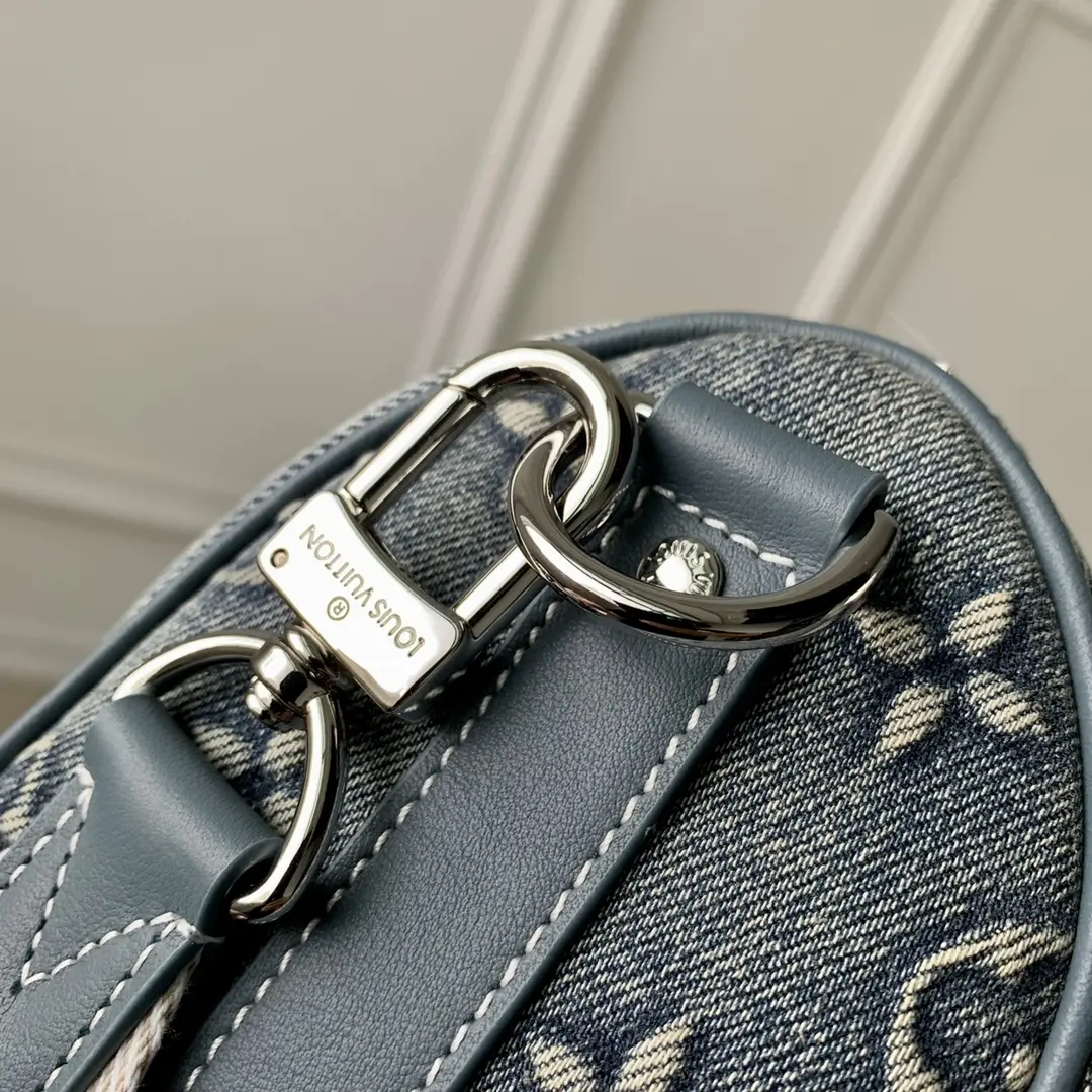 washed denim keepall bandouliere 25 handbag m22762 1 2 washed denim keepall bandouliere 25 handbag m22762 1 2