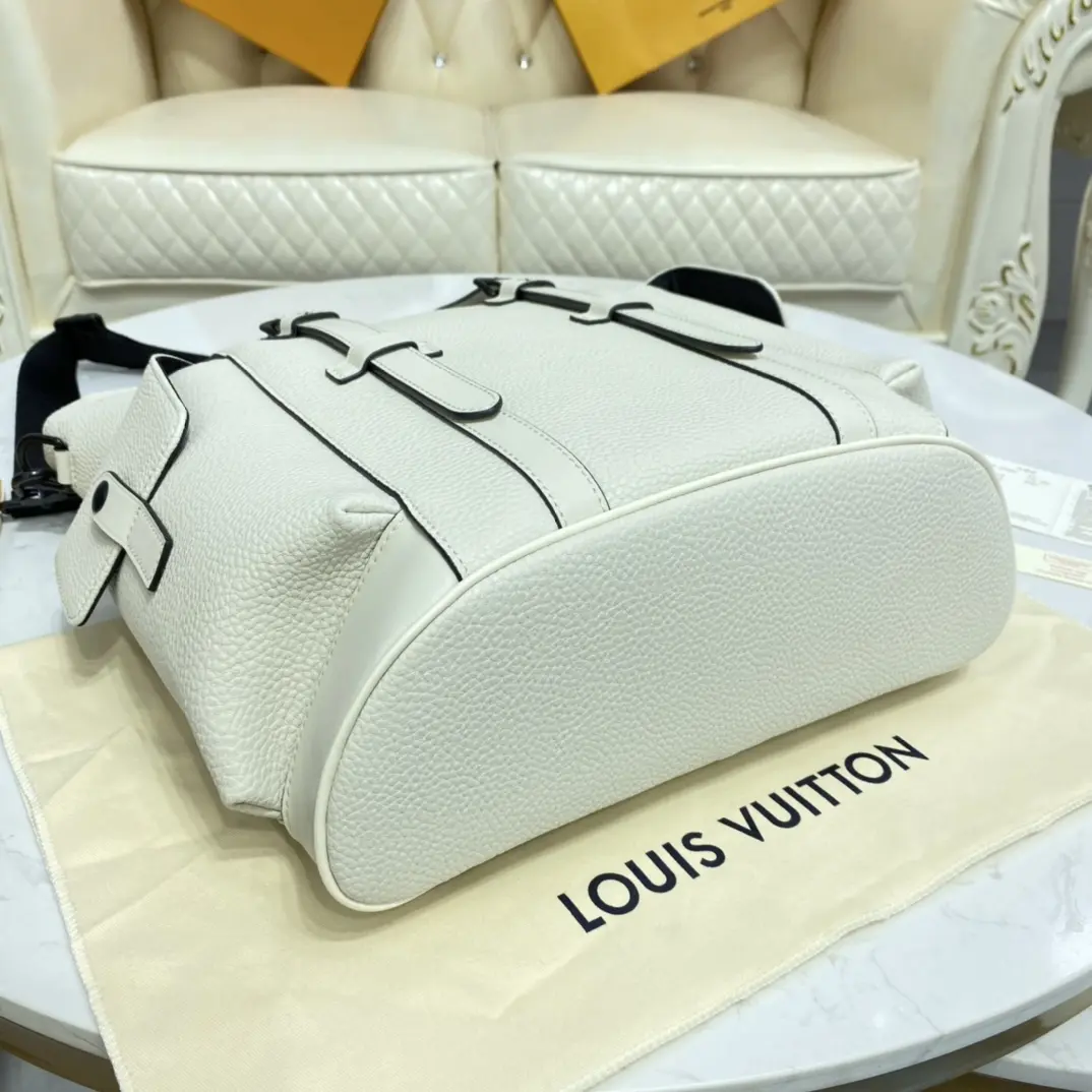 white taurillon christopher backpack m58477 6