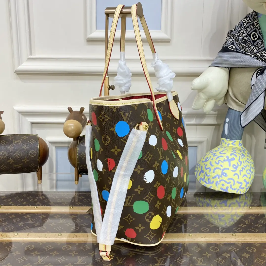 x yayoi kusama lv x yk neverfull mm m46381 10 x yayoi kusama lv x yk neverfull mm m46381 10