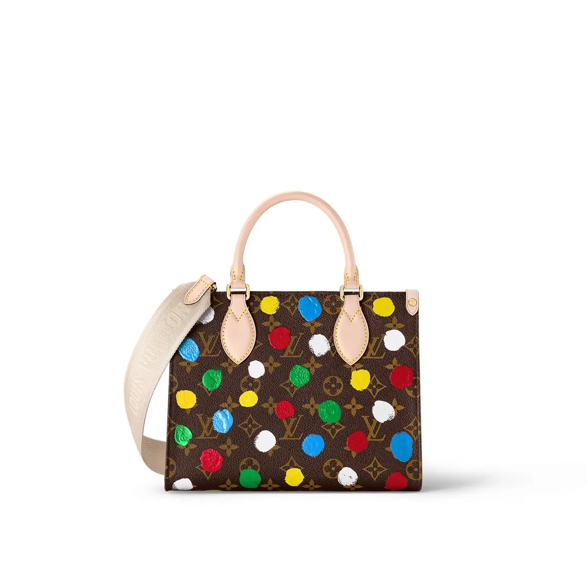 x yayoi kusama lv x yk onthego pm bag m46380 1
