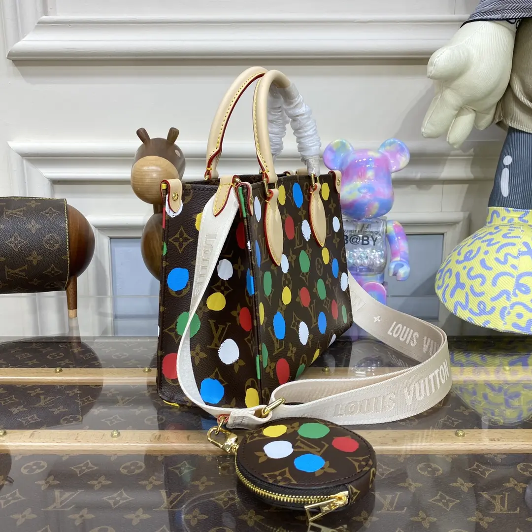 x yayoi kusama lv x yk onthego pm bag m46380 9 x yayoi kusama lv x yk onthego pm bag m46380 9