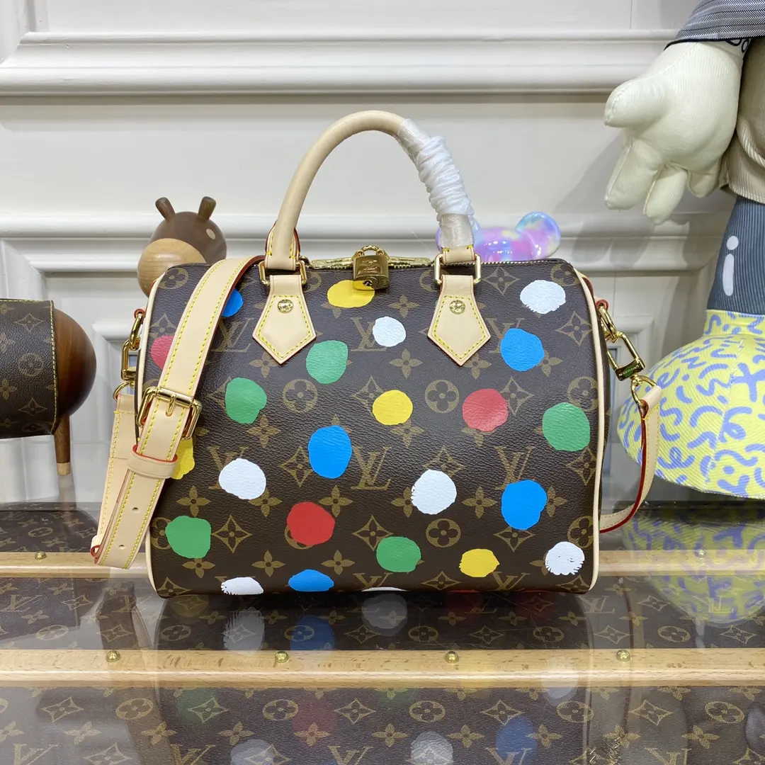 x yayoi kusama lv x yk speedy bandouliere 25 m46433 3 x yayoi kusama lv x yk speedy bandouliere 25 m46433 3