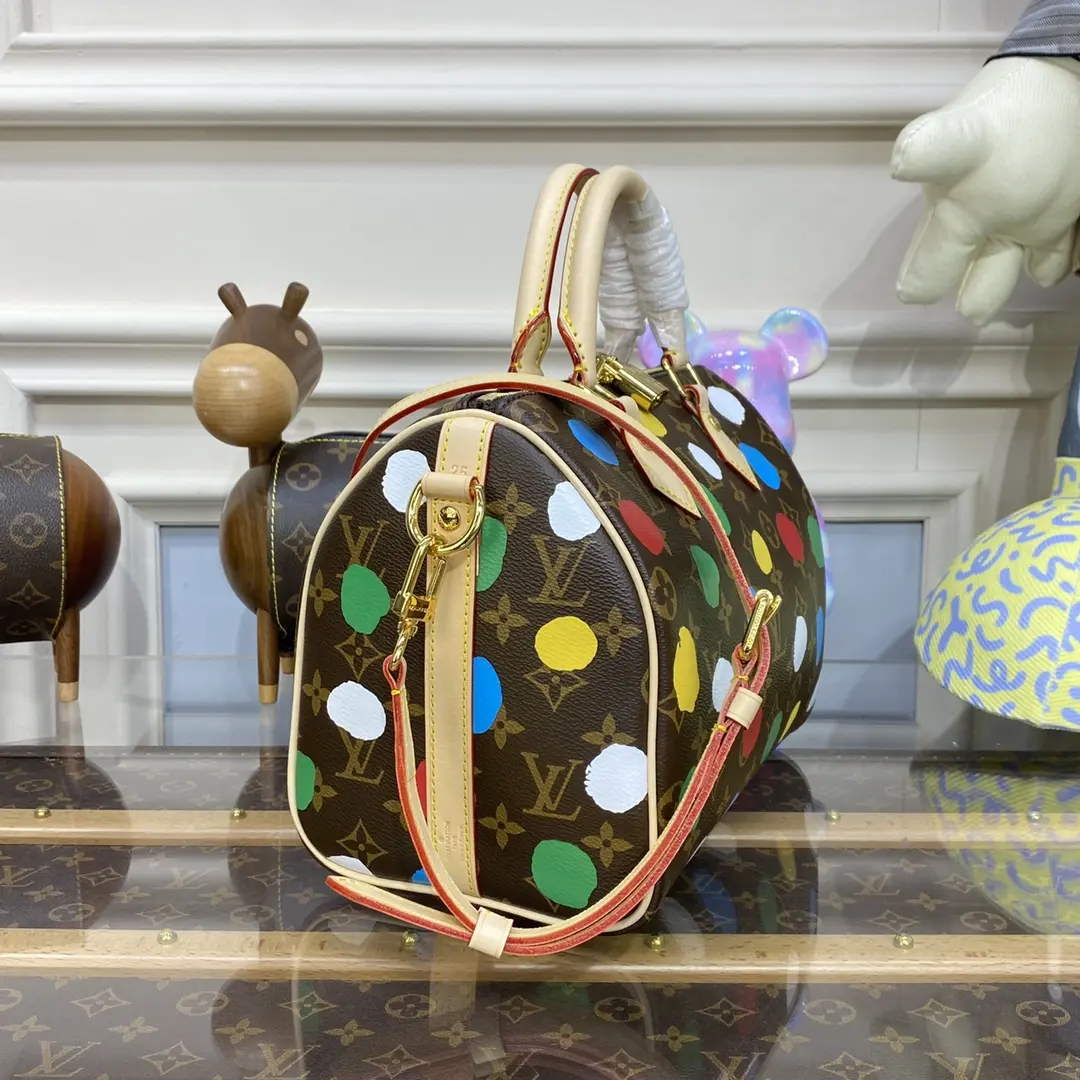 x yayoi kusama lv x yk speedy bandouliere 25 m46433 5 x yayoi kusama lv x yk speedy bandouliere 25 m46433 5