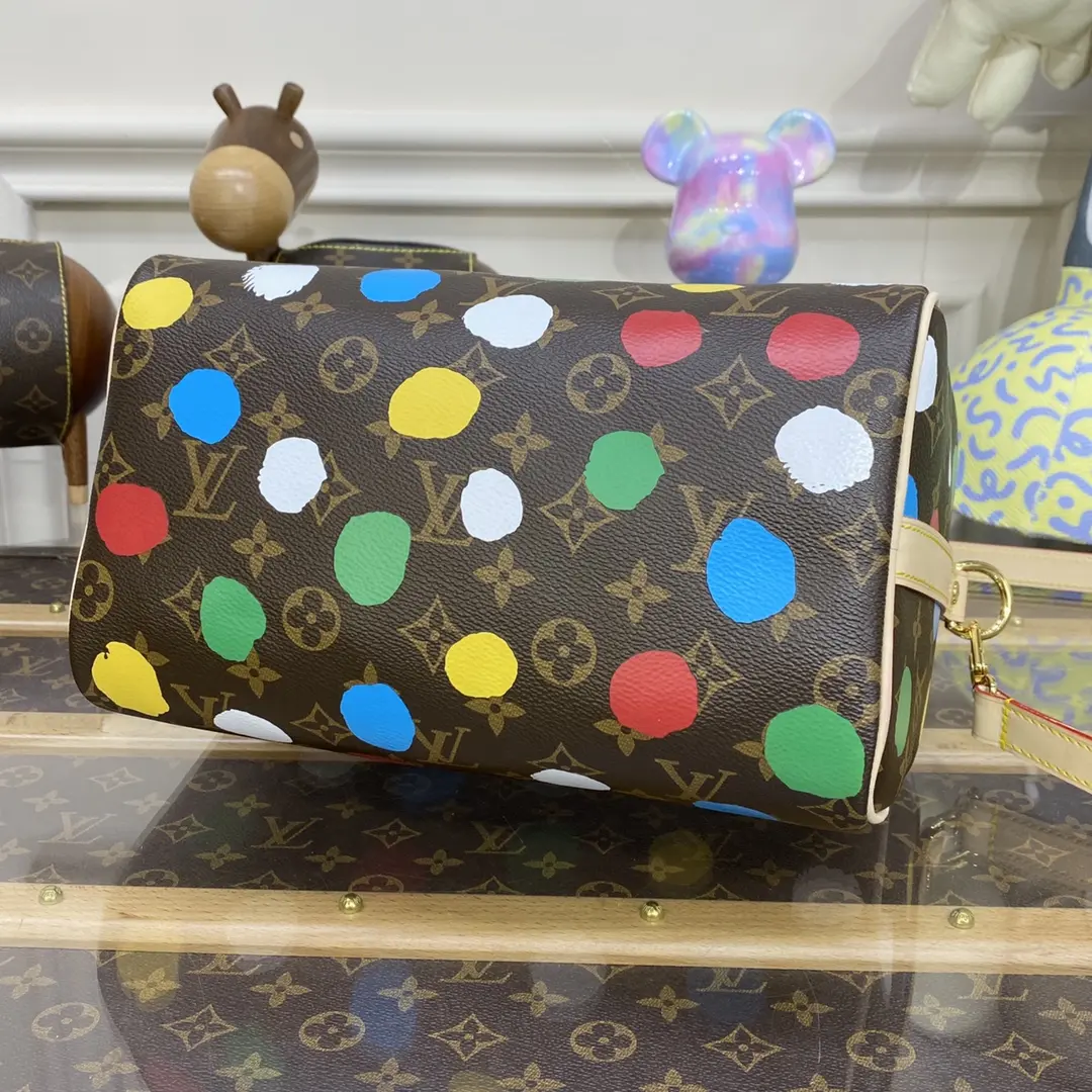 x yayoi kusama lv x yk speedy bandouliere 25 m46433 6 x yayoi kusama lv x yk speedy bandouliere 25 m46433 6