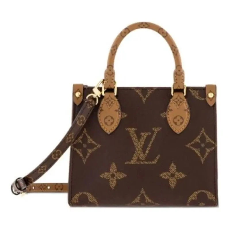 (wmns) louis vuitton onthego bb monogram reverse canvas handbag brown m46839 m46839 1 (wmns) louis vuitton onthego bb monogram reverse canvas handbag brown m46839 m46839 1