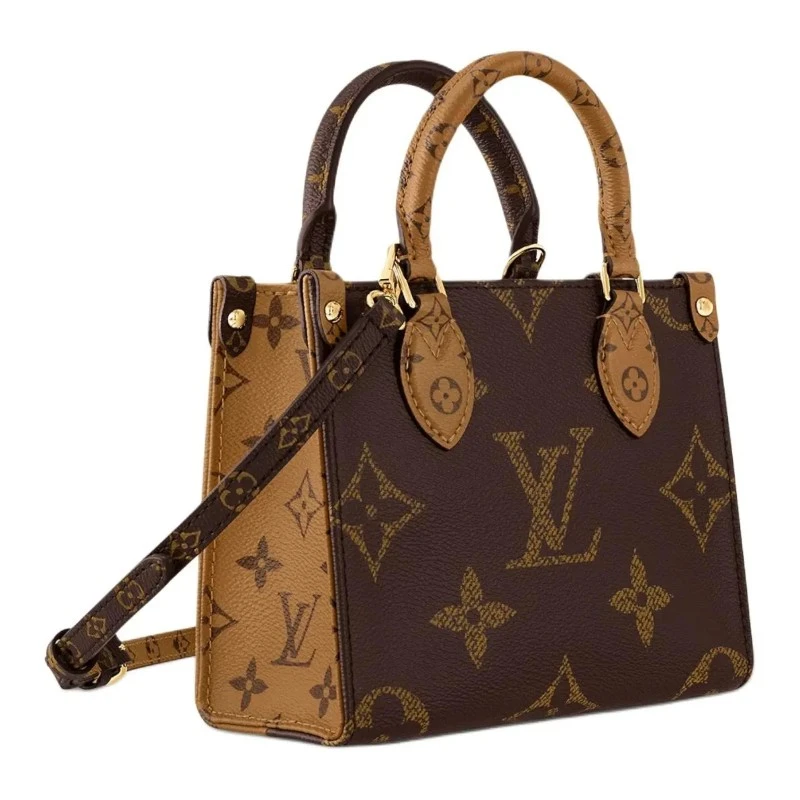 (wmns) louis vuitton onthego bb monogram reverse canvas handbag brown m46839 m46839 3